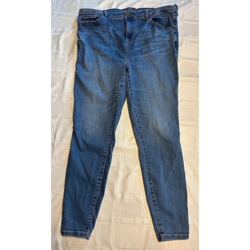 Torrid Jeans Women 20T Blue Midfit Super Skinny Super Soft Tall Denim Pants